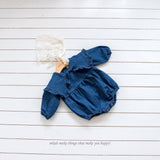 ［mkids］Becky denim rompers