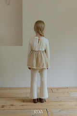 ［ROA］Bunny lace flare pants
