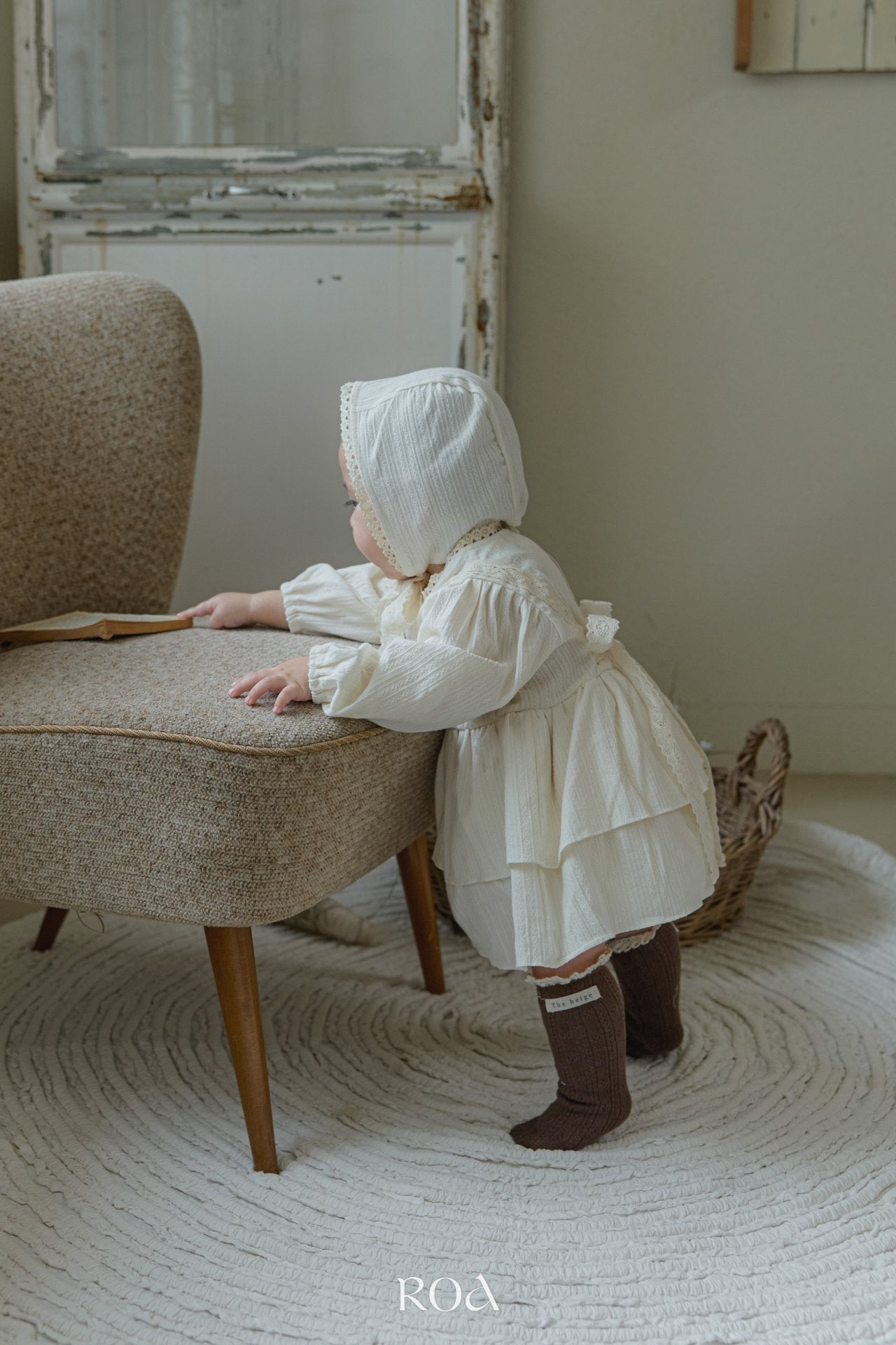 ［ROA］Ever frill suit & bonnet (baby)