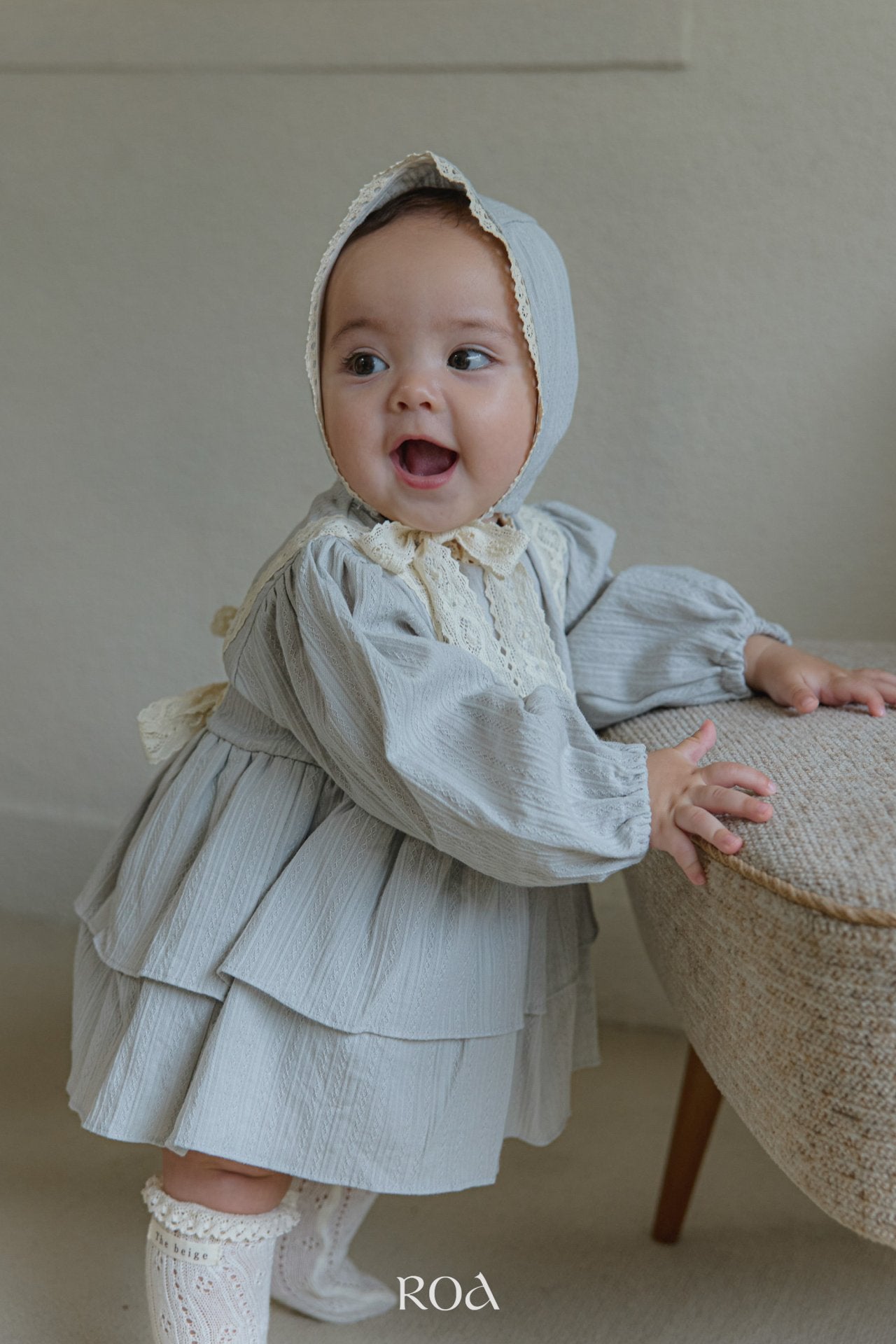 ［ROA］Ever frill suit & bonnet (baby)