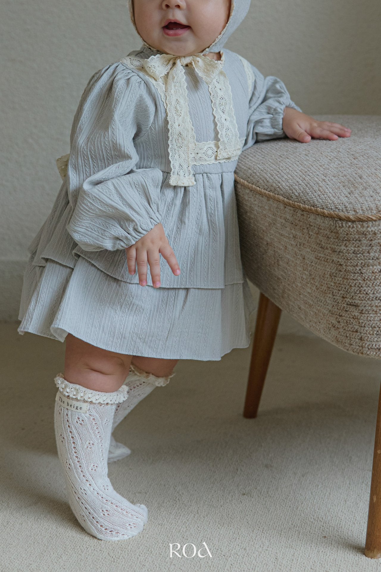 ［ROA］Ever frill suit & bonnet (baby)