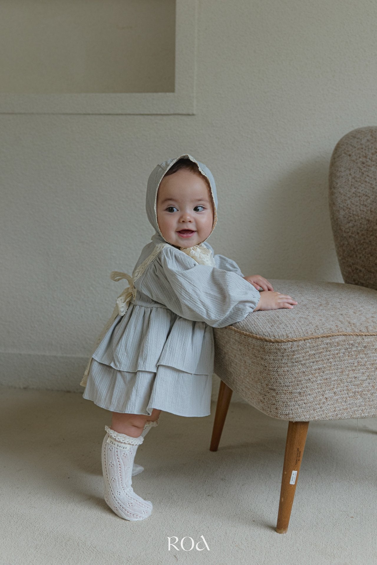 ［ROA］Ever frill suit & bonnet (baby)