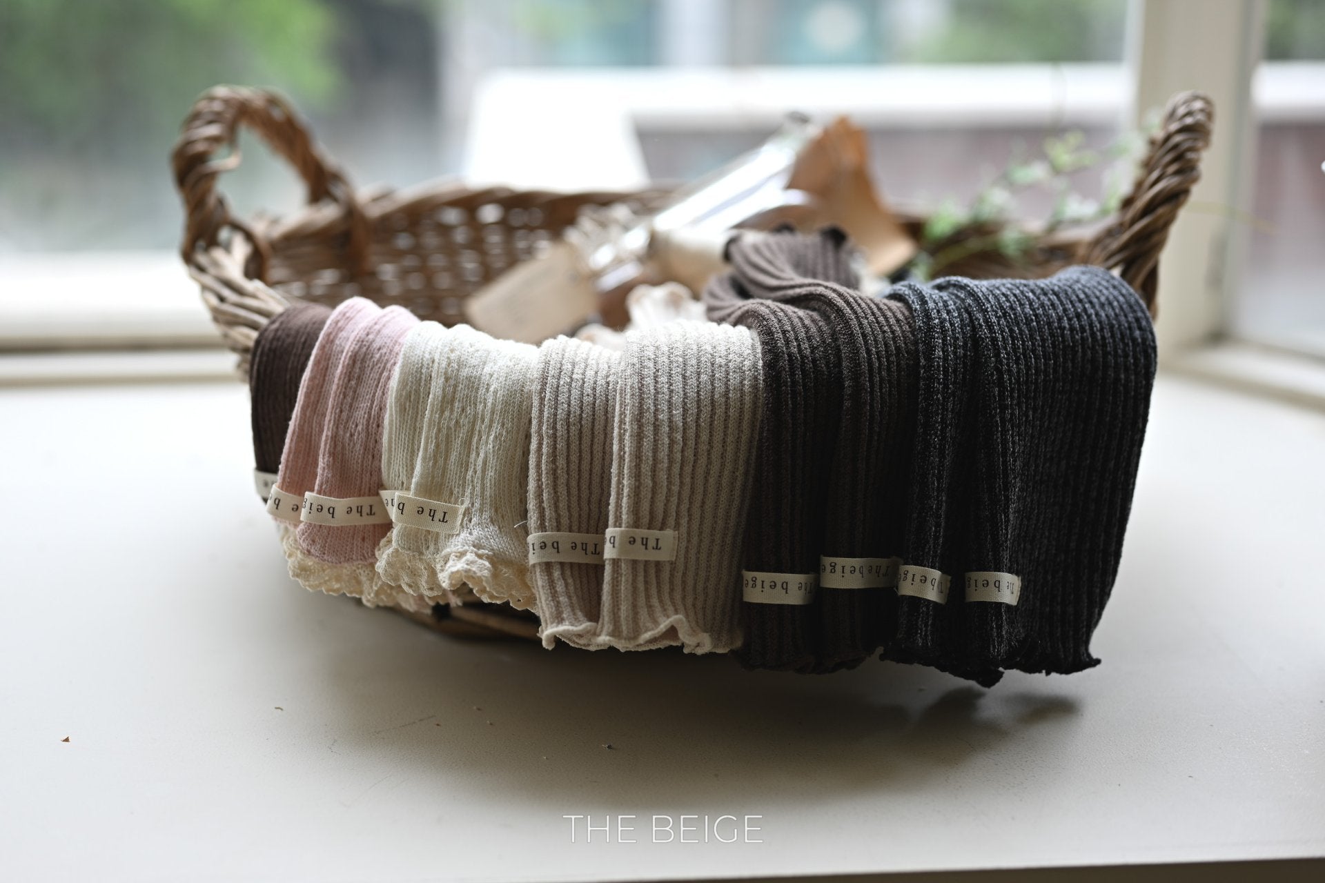 ［The beige］Autumn knee socks (baby)