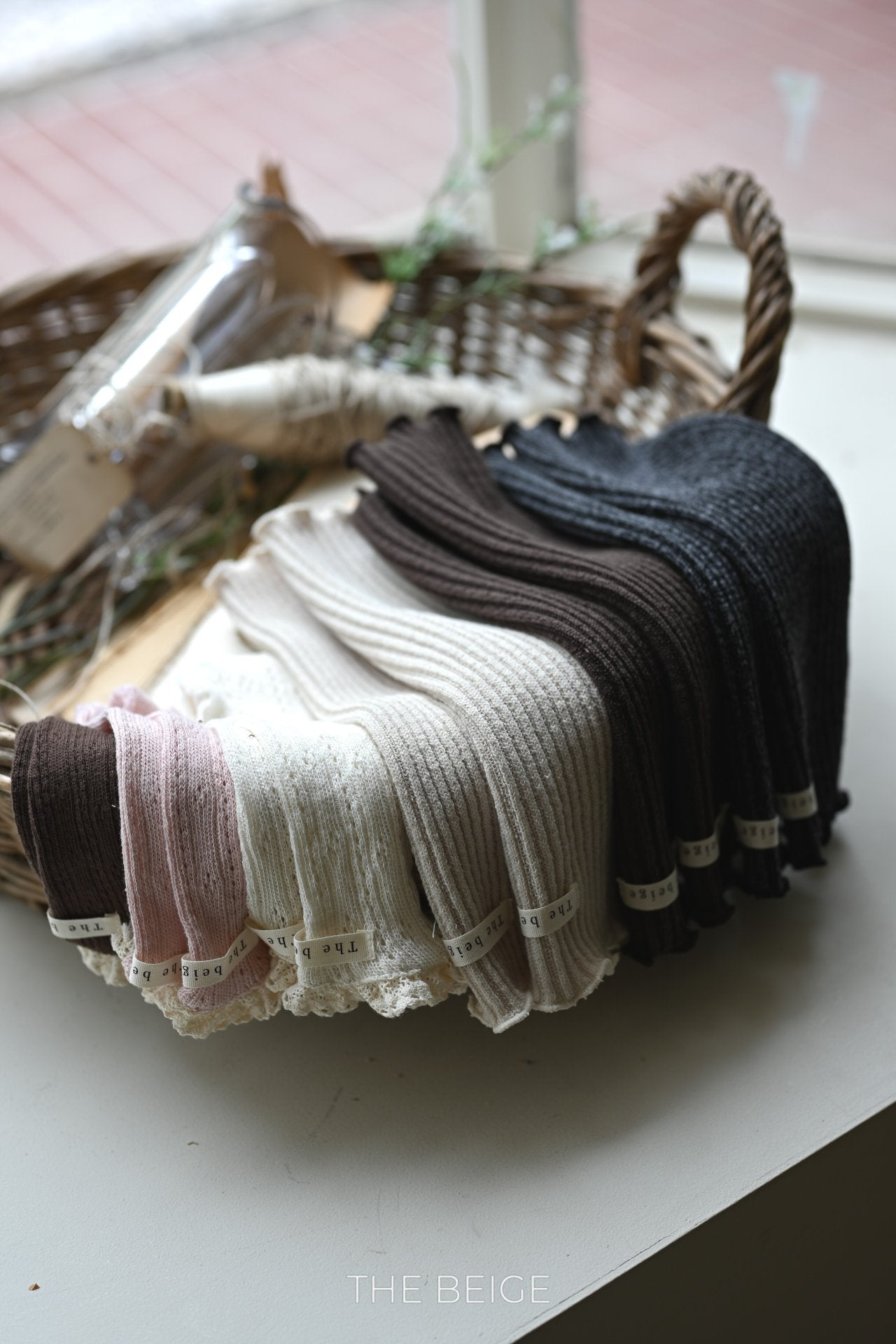 ［The beige］Autumn knee socks (baby)