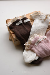 ［The beige］Autumn knee socks (baby)