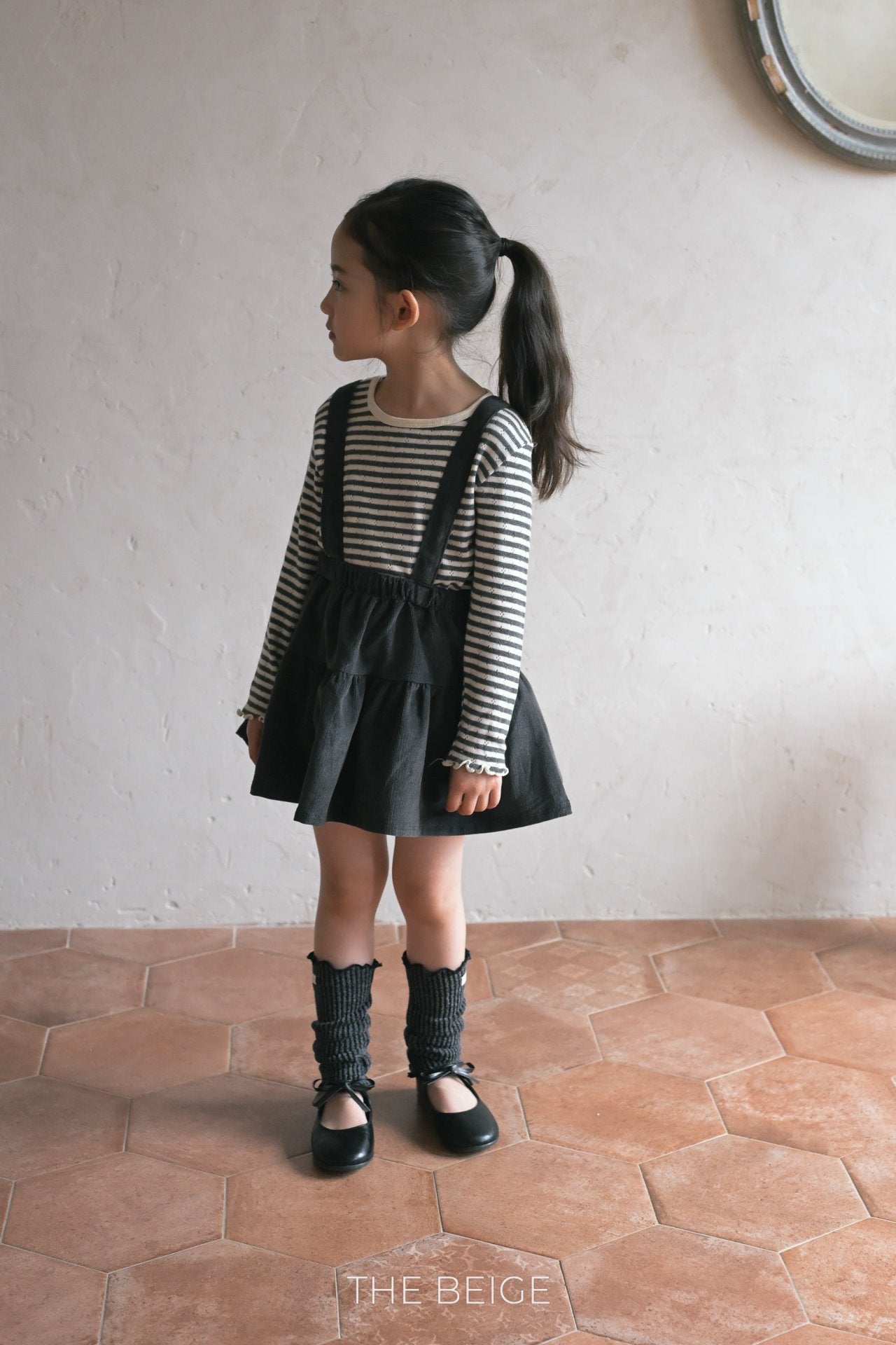 ［The beige］Knit warmer