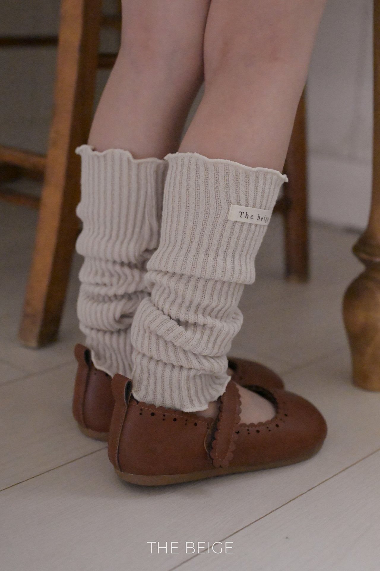 ［The beige］Knit warmer
