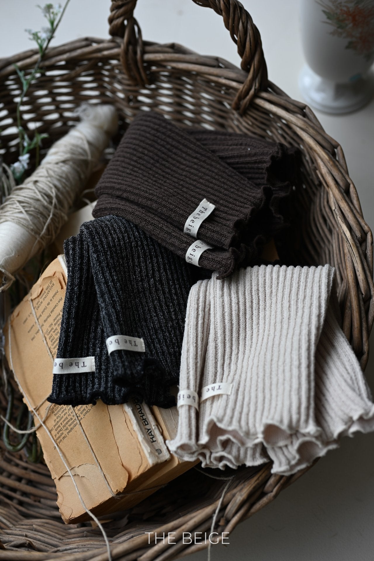 ［The beige］Knit warmer
