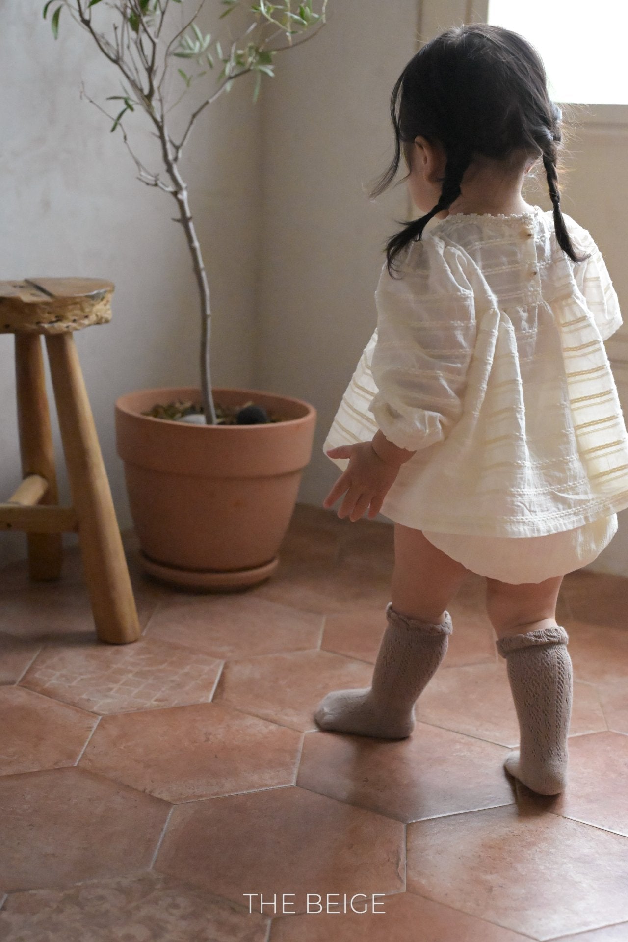 ［The beige］Basic cotton bloomer