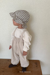 ［The beige］Suspender suit
