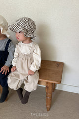 ［The beige］Suspender suit
