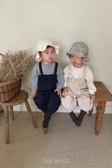 ［The beige］Suspender suit