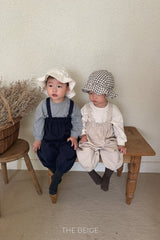 ［The beige］Suspender suit