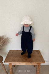 ［The beige］Suspender suit