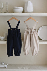 ［The beige］Suspender suit
