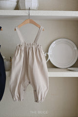 ［The beige］Suspender suit