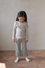 ［The beige］Mellow flare pants