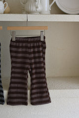 ［The beige］Stripe flare pants (kids & adult)