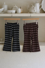 ［The beige］Stripe flare pants (kids & adult)