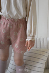 ［The beige］Knit short pants