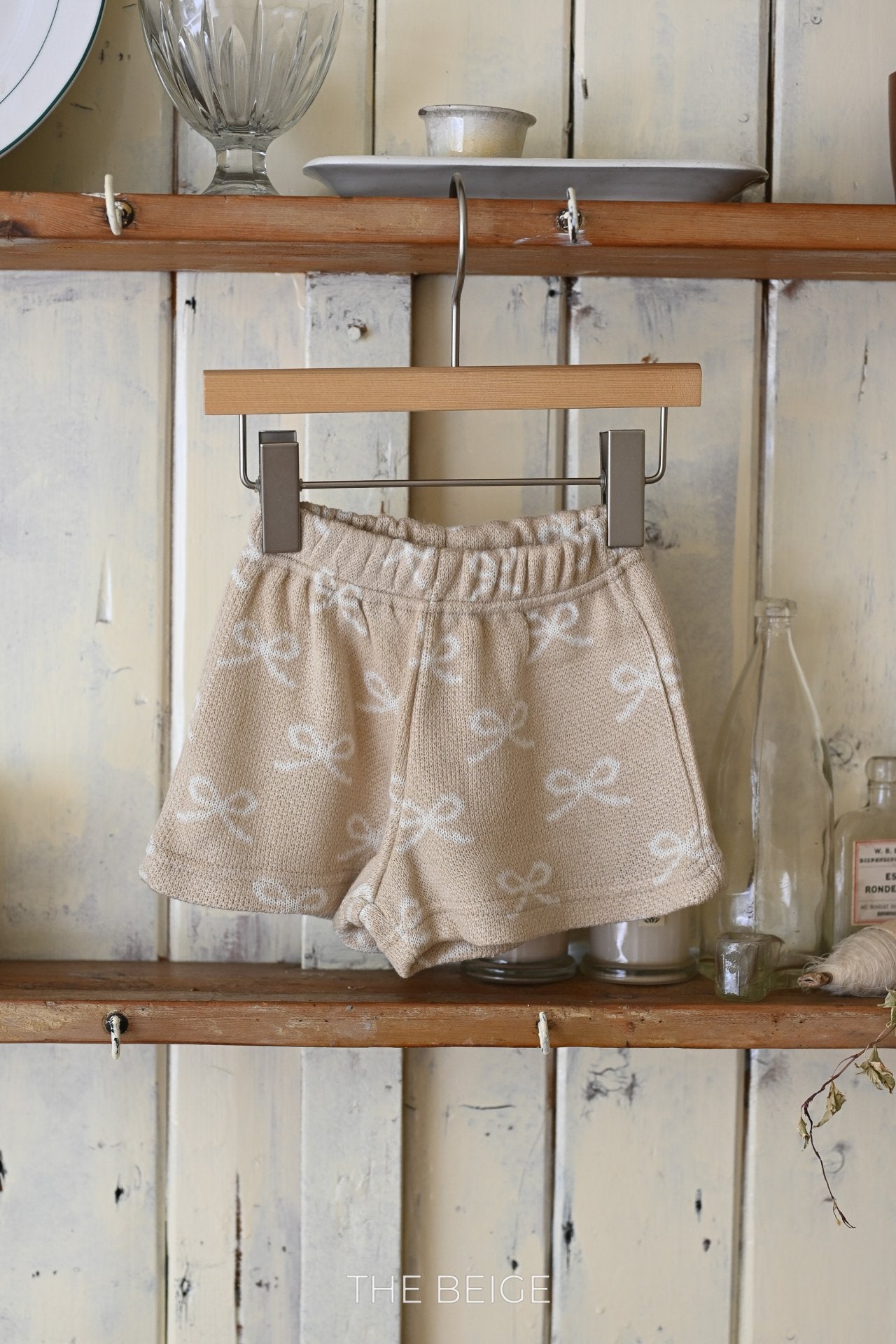 ［The beige］Knit short pants
