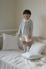 ［The beige］Sela button short pants