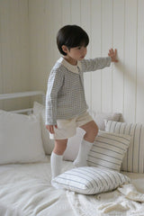［The beige］Sela button short pants