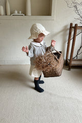 ［The beige］Sela button short pants