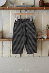 ［The beige］Pocket stripe pants