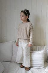 ［The beige］Bijou span pants