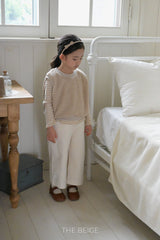［The beige］Bijou span pants