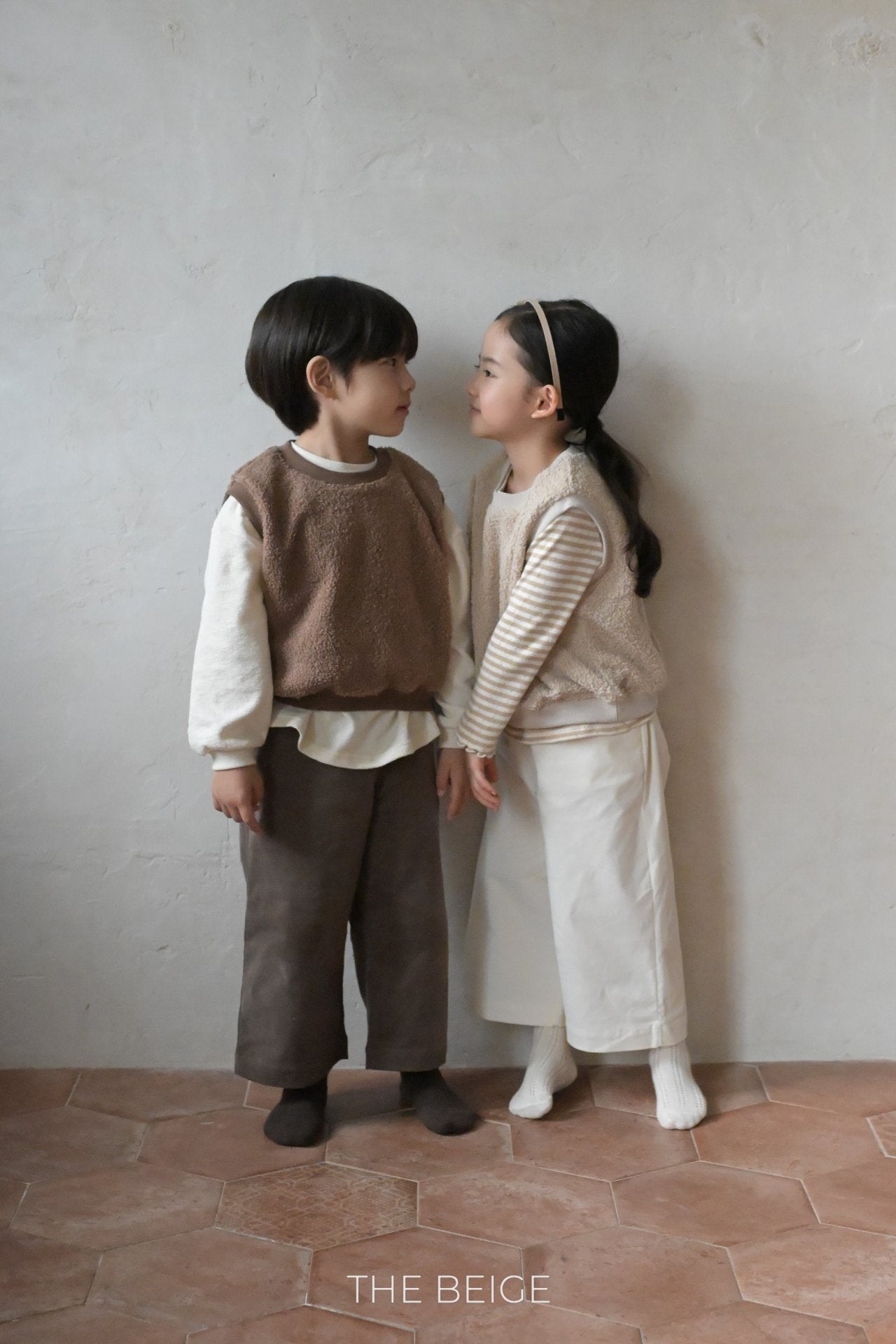 ［The beige］Bijou span pants