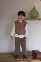 ［The beige］Bijou span pants