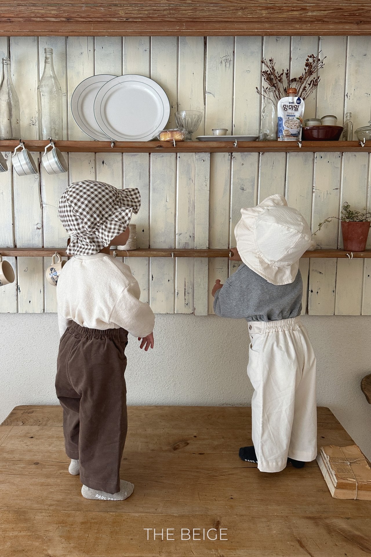 ［The beige］Bijou span pants