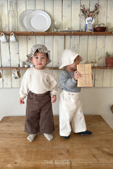 ［The beige］Bijou span pants