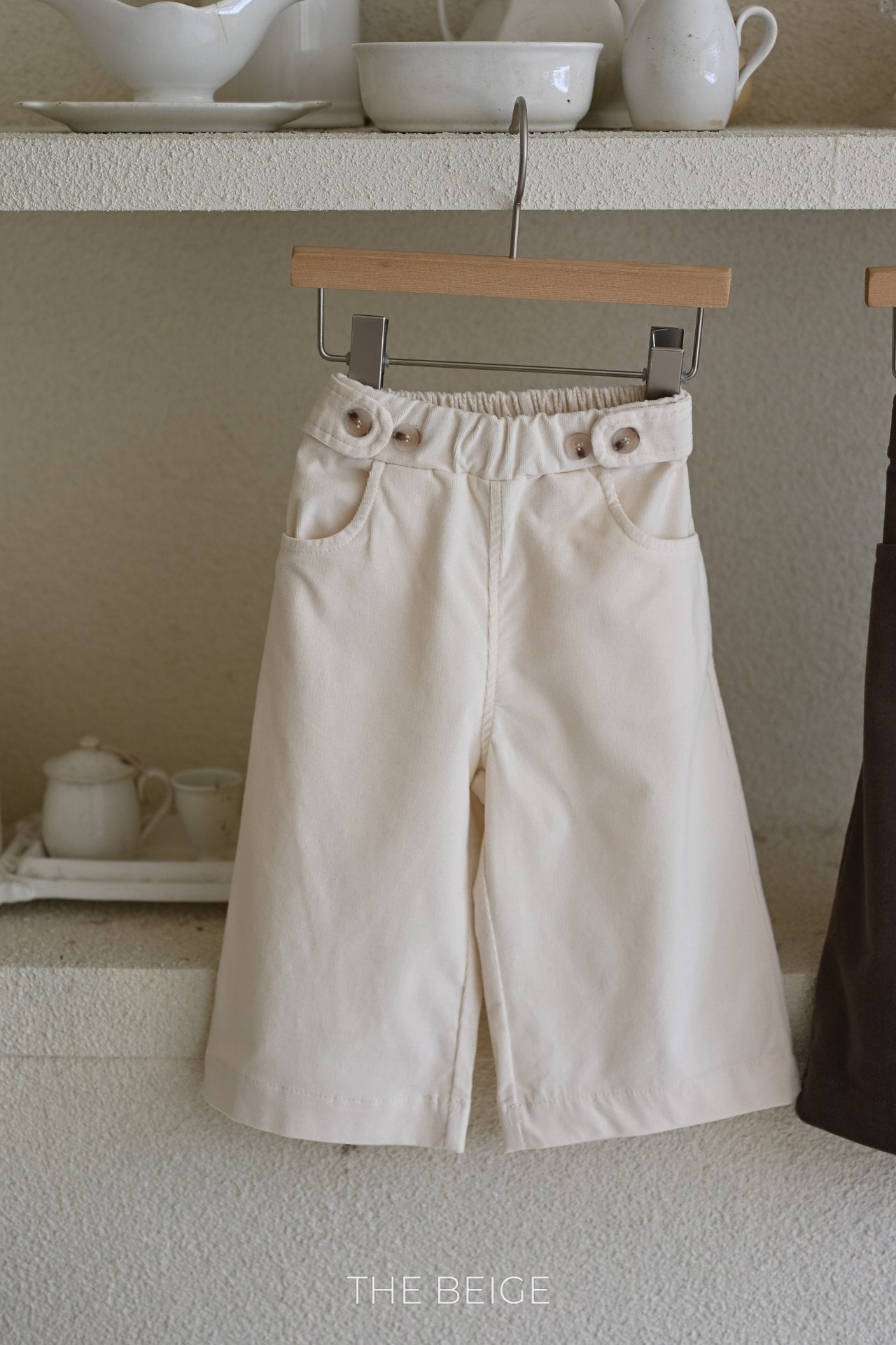 ［The beige］Bijou span pants