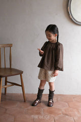 ［The beige］Retro short pants