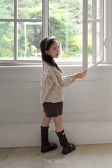 ［The beige］Retro short pants