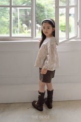 ［The beige］Retro short pants