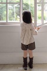 ［The beige］Retro short pants