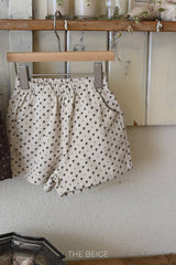 ［The beige］Retro short pants