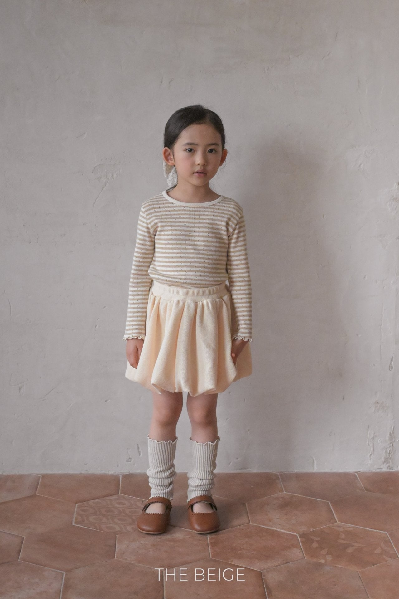 ［The beige］Balloon skirt