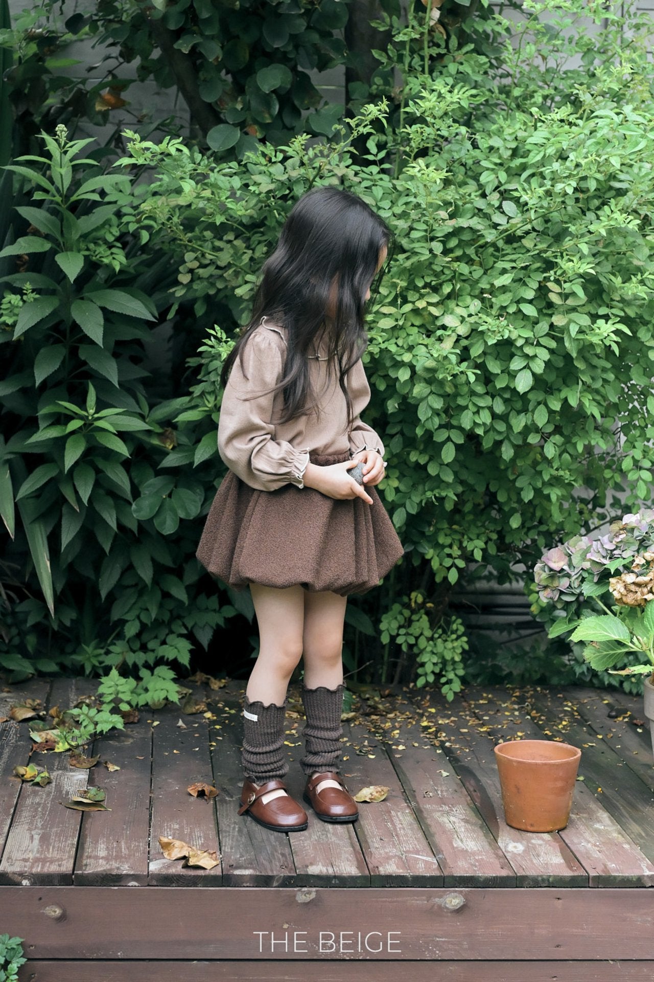 ［The beige］Balloon skirt