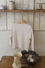 ［The beige］Mellow half neck tee