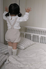 ［The beige］Collar frill blouse