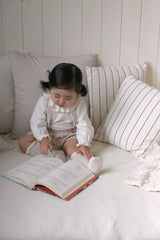 ［The beige］Collar frill blouse
