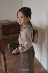 ［The beige］Smock blouse
