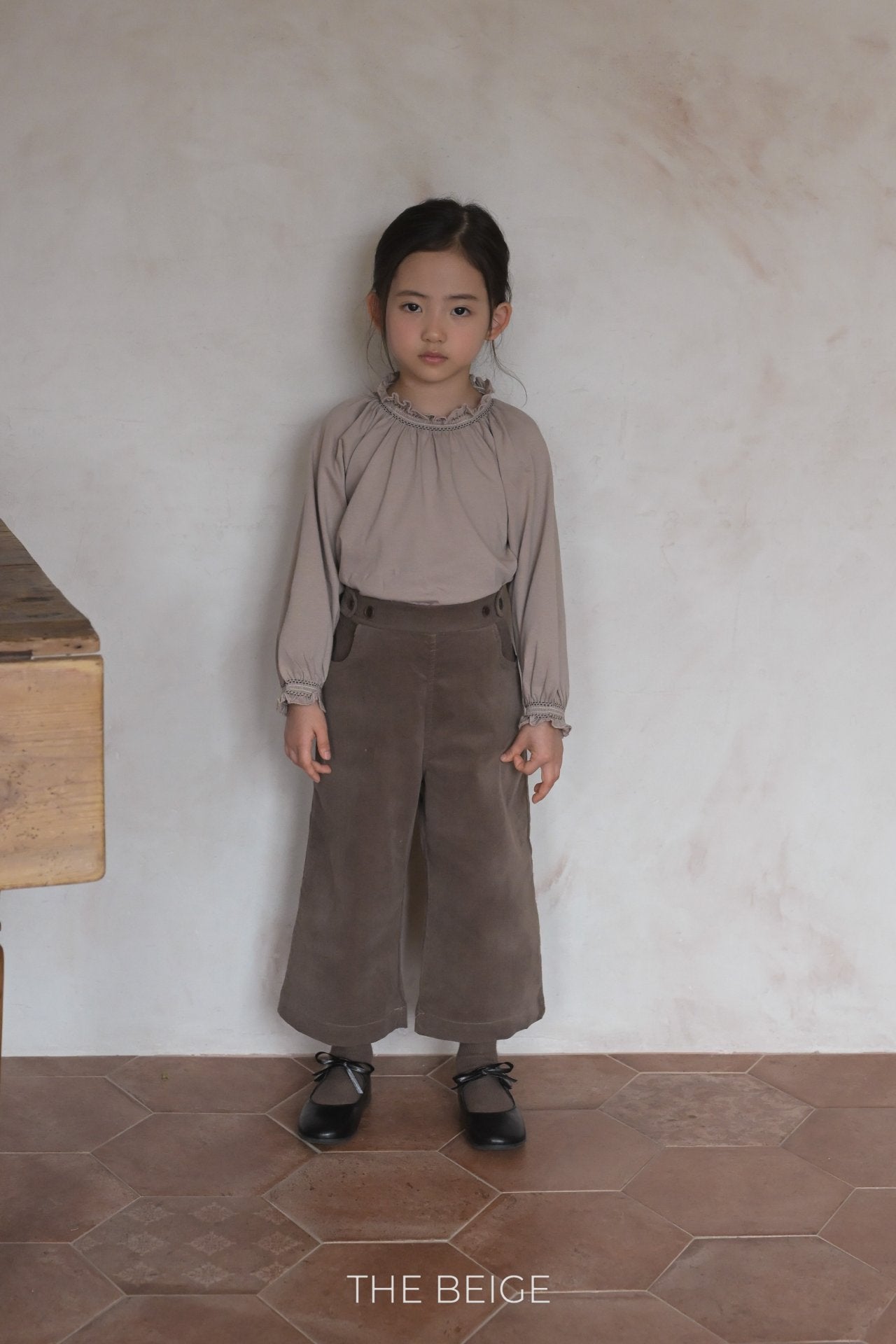 ［The beige］Smock blouse