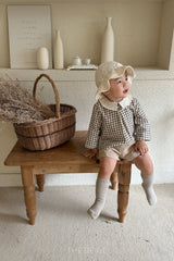 ［The beige］Petit collar shirt