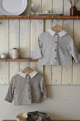 ［The beige］Petit collar shirt